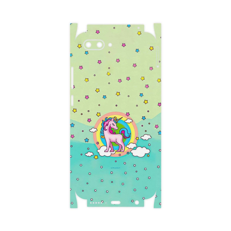 برچسب پوششی ماهوت مدل Rainbow unicorn adventure-FullSkin مناسب برای گوشی موبایل آنر 10