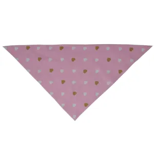 دستمال سر و گردن دخترانه طرح قلب کد 04