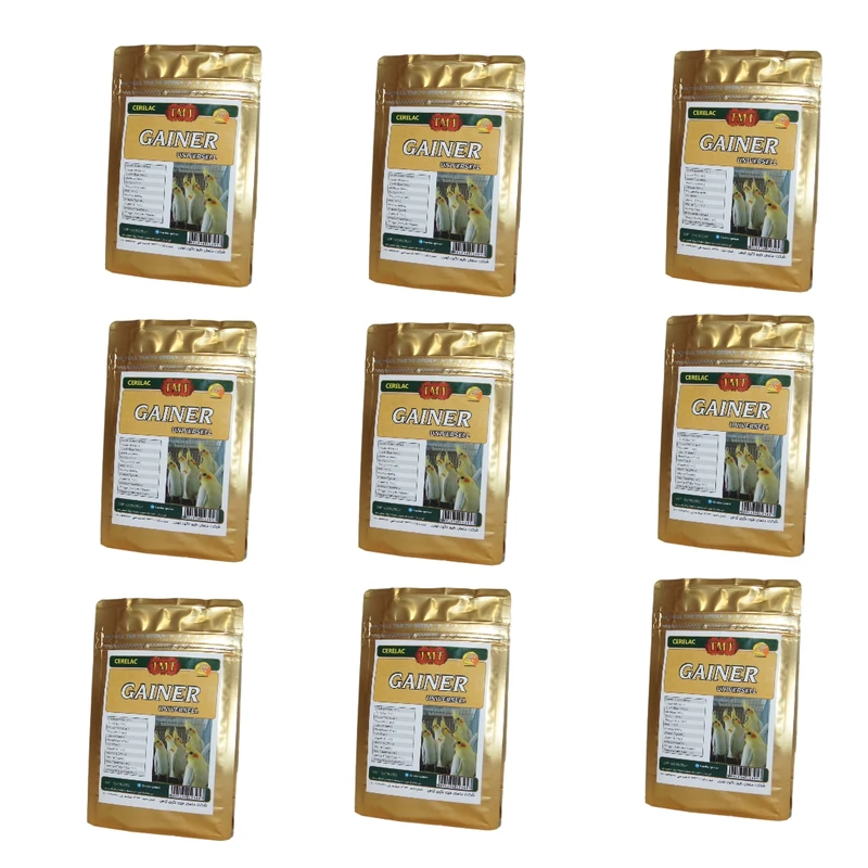 غذای کمکی طوطیسانان و سایر پرندگان زینتی گینر مدل Golden number ONE مجموعه 9 عددی