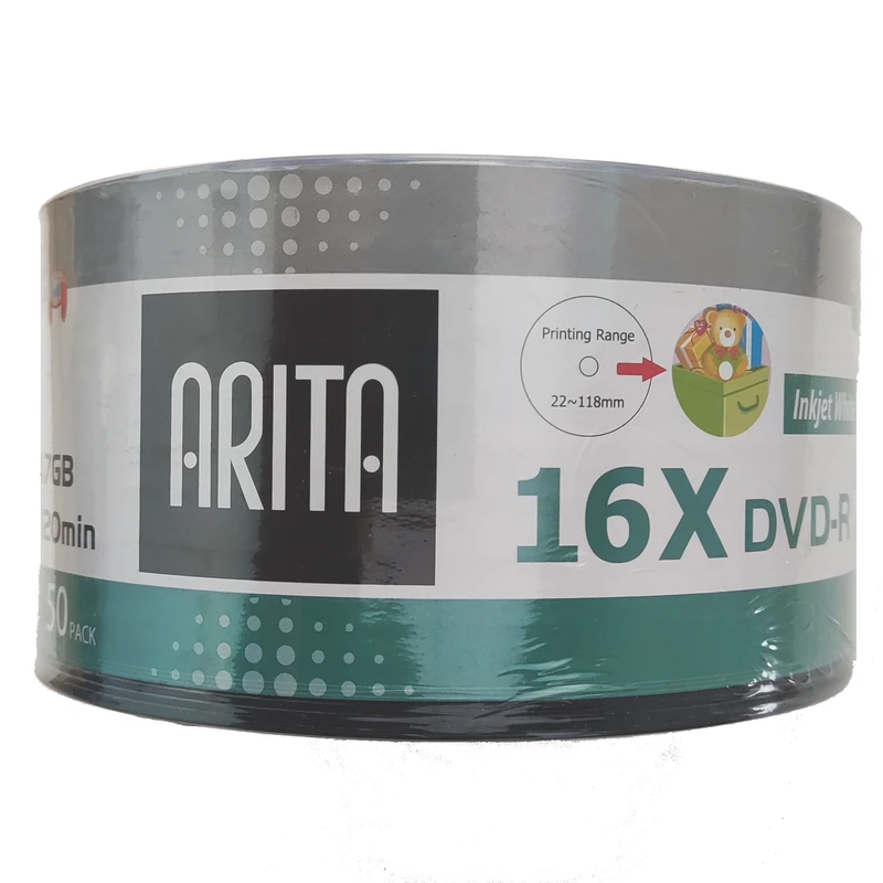 عکس شماره 4 : دی وی دی خام آریتا مدل پرینتیبل dvd-r بسته 50 عددی
