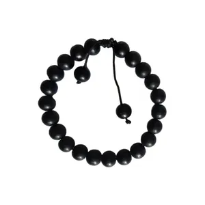 دستبند مهره ای مدل سنگ اونیکس