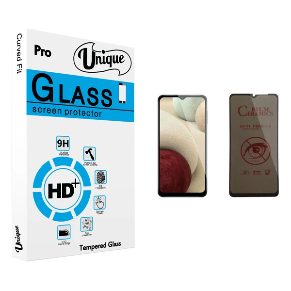 محافظ صفحه نمایش حریم شخصی يونيک مدل +Clear مناسب برای گوشی موبایل سامسونگ Galaxy A12