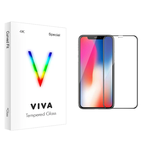 محافظ صفحه نمایش ویوا مدل 4K مناسب برای گوشی موبایل اپل iPhone x