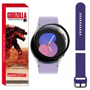 محافظ صفحه نمایش گودزیلا مدل GS-SIL-SQ مناسب برای ساعت هوشمند سامسونگ Watch 5 40mm  به همراه بند