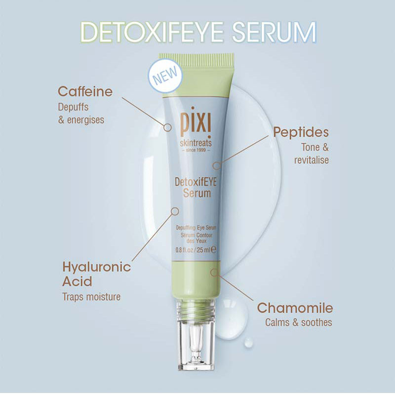 سرم دور چشم پیکسی مدل detoxifeye  حجم 25 میلی لیتر
