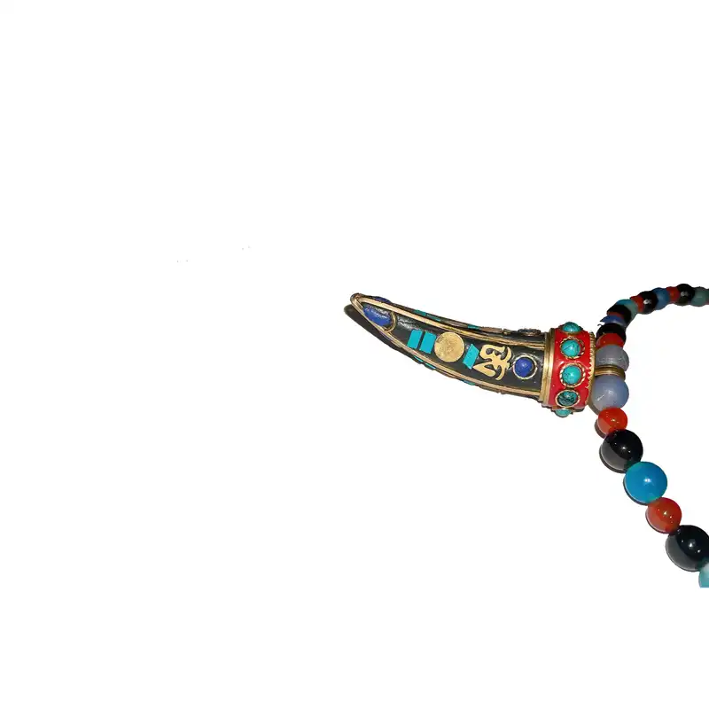 گردنبند مدل عاج تبتی دست ساز