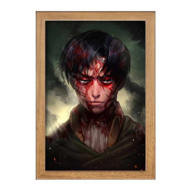 تابلو خندالو مدل لیوای انیمه اتک آن تایتان Attack on Titan  کد 18511