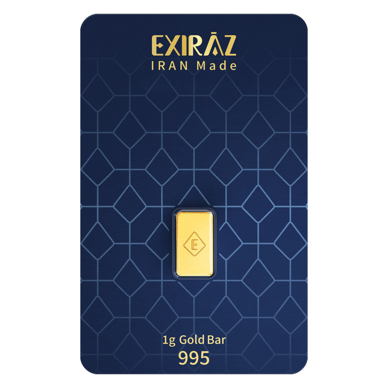 تصویر بیشتر شمش طلا 24 عیار اکسیراز مدل 1G