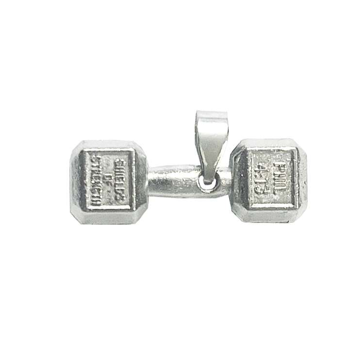 آویز گردنبند مدل دمبل فانتزی