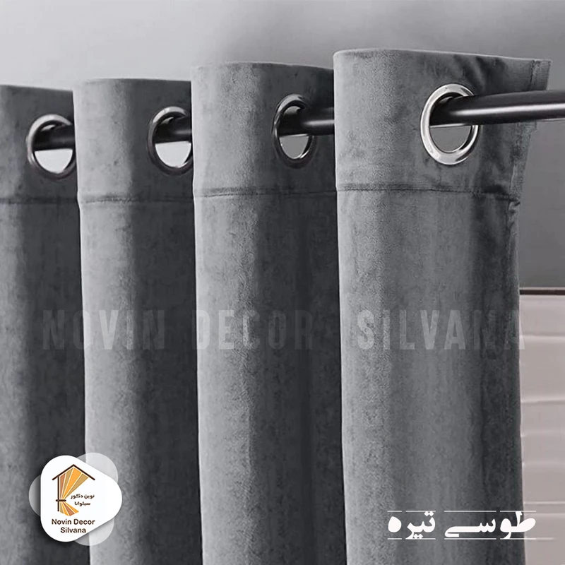 عکس شماره 2 : پرده نوین دکور سیلوانا مدل مخمل کالیفرنیا 28 سایز 280x140 سانتی متر