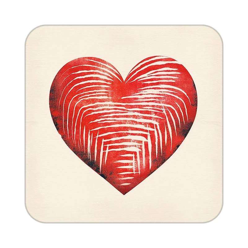 زیر لیوانی کاکتی طرح عاشقانه مدل mp40139