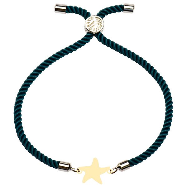 دستبند طلا 18 عیار دخترانه کرابو طرح ستاره مدل Krd1627