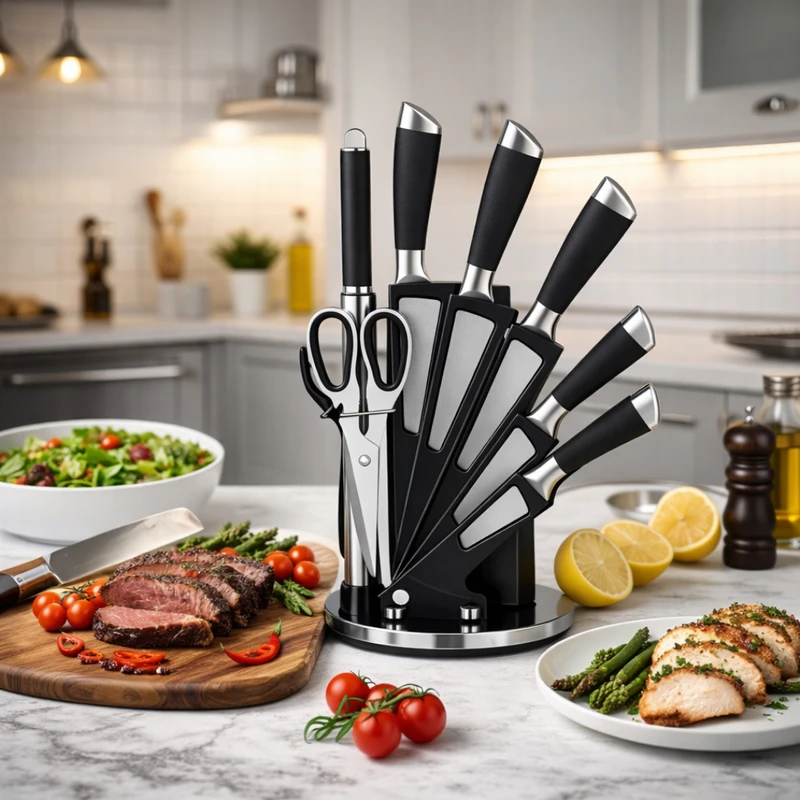 عکس شماره 3 : سرویس چاقو 9 پارچه مدل پارادایس