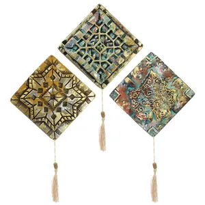 دیوارکوب طرح کاشی مجموعه 3 عددی