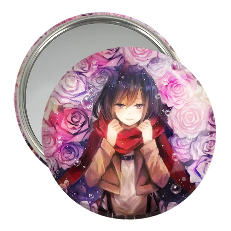 آینه جیبی خندالو مدل میکاسا و ارن انیمه اتک آن تایتان Attack on Titan  کد 11029