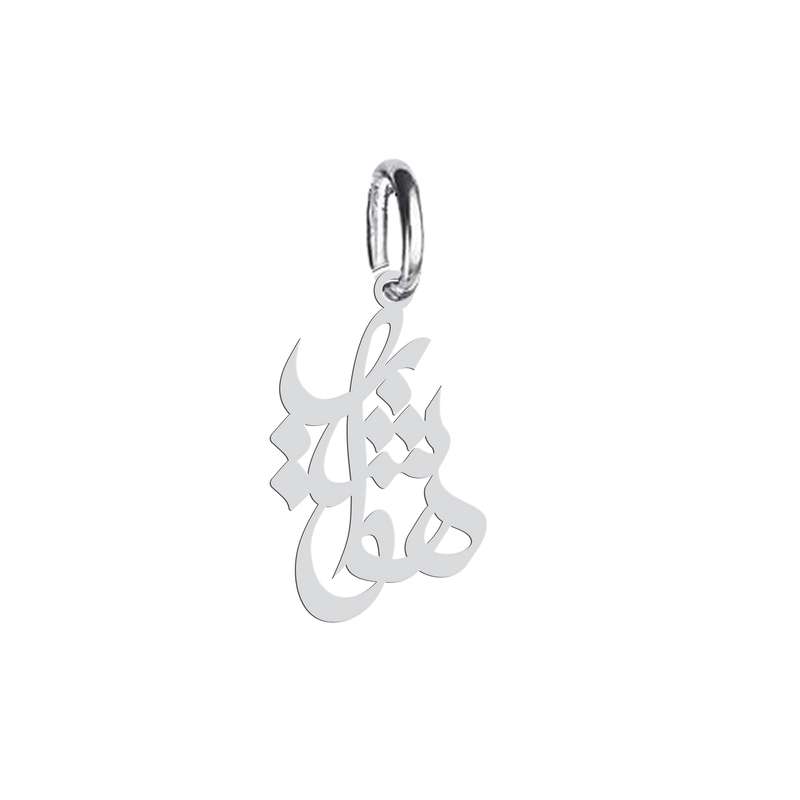 آویز گردنبند نقره هایکا طرح هوشیار مدل n.ha 482