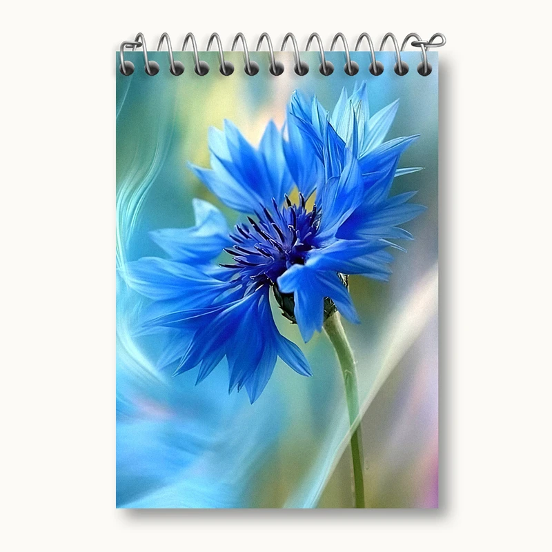 دفتر یادداشت 50 برگ خندالو طرح گل آبی کد N5865