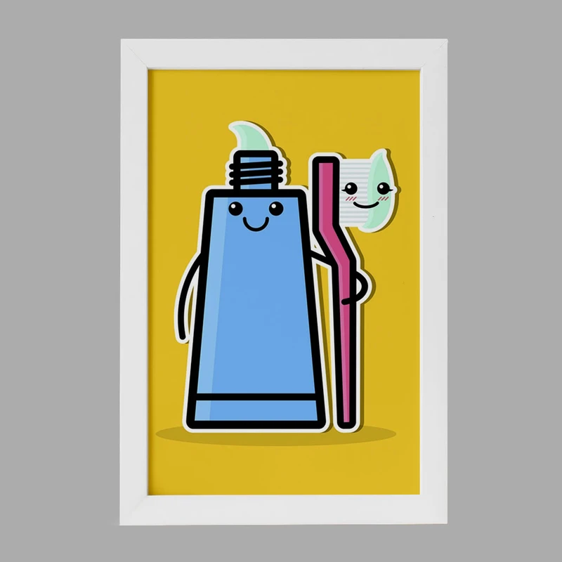 تابلو خندالو مدل دندان و دندانپزشکی کودکانه کد 27759