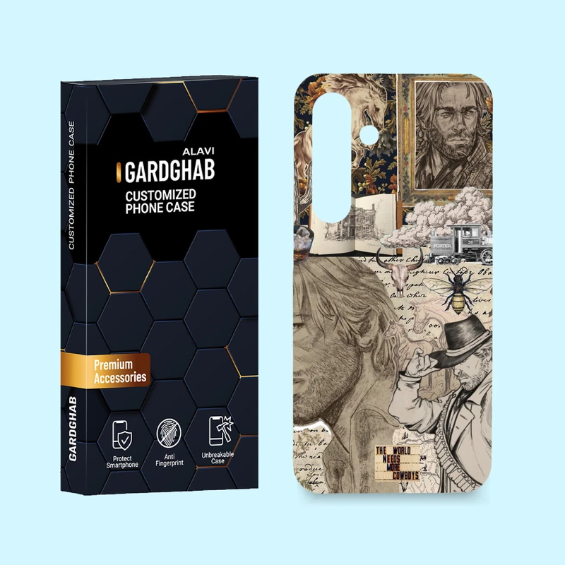 کاور گارد قاب مدل هنری مناسب برای گوشی موبایل سامسونگ Galaxy S24