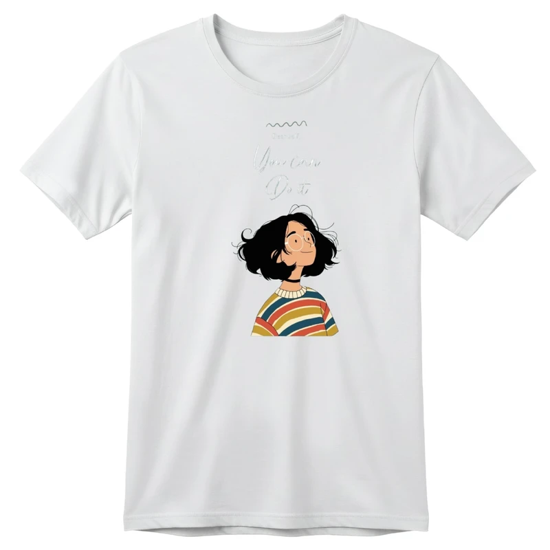 تی‌شرت آستین کوتاه بچگانه مدل دخترک کد p5 