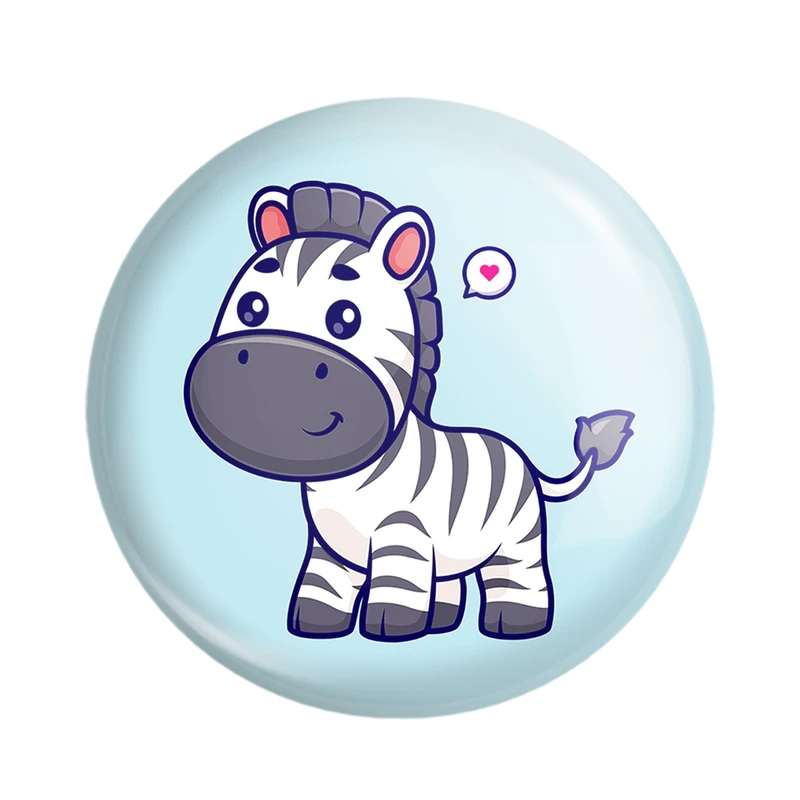 مگنت خندالو مدل حیوانات بامزه گورخر کد 29728