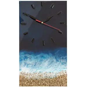 ساعت دیواری طرح ساحل و موج