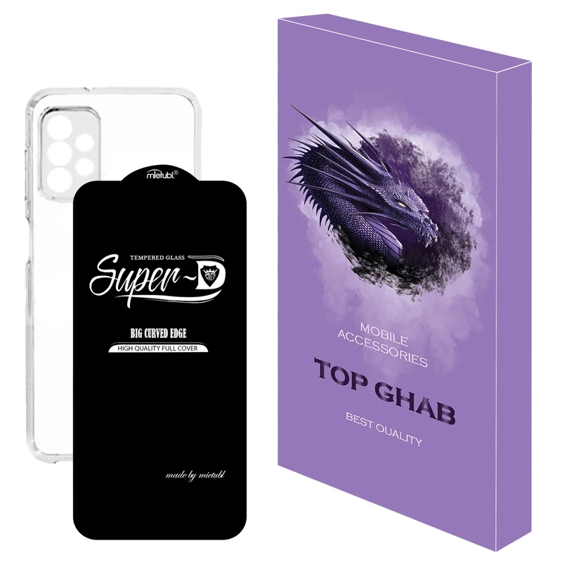 کاور تاپ قاب مدل 2SDJ مناسب برای گوشی موبایل سامسونگ Galaxy A72 به همراه محافظ صفحه نمایش