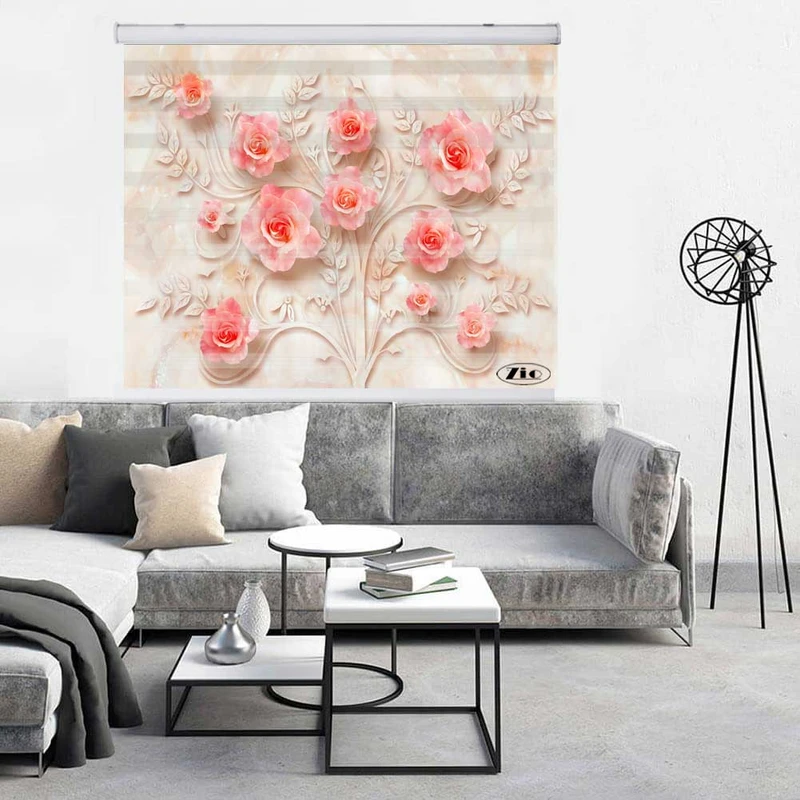 پرده زبرا زیو مدل 3D1253 سایز 150x150 سانتی متر