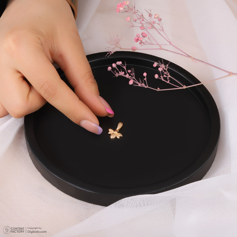 آویز گردنبند طلا 18 عیار زنانه مطیع ها طرح زنبور کد 391