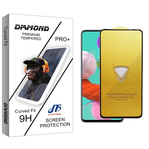 محافظ صفحه نمایش جی اف مدل Diamond OG مناسب برای گوشی موبایل سامسونگ Galaxy A51