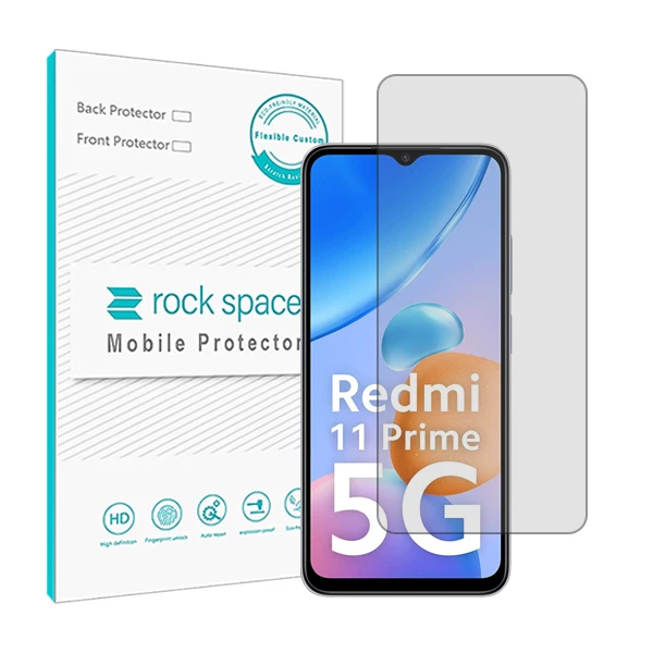 محافظ صفحه نمایش شفاف راک اسپیس مدل HyGEL مناسب برای گوشی موبایل شیائومی Redmi 11 Prime 5G