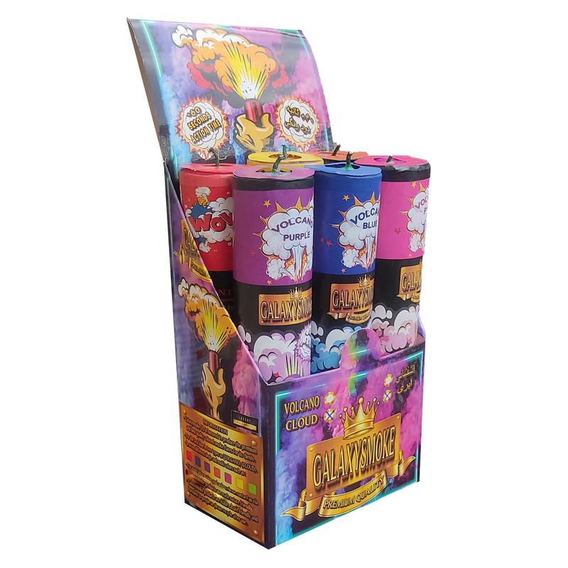 دود رنگی گلکسی اسموک مدل اَبری 50 ثانیه ای مجموعه 6 عددی