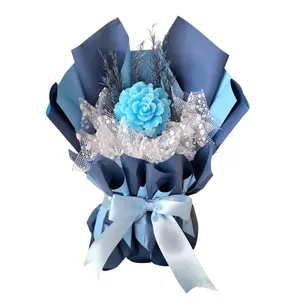 شمع مدل دسته گل تک شاخه