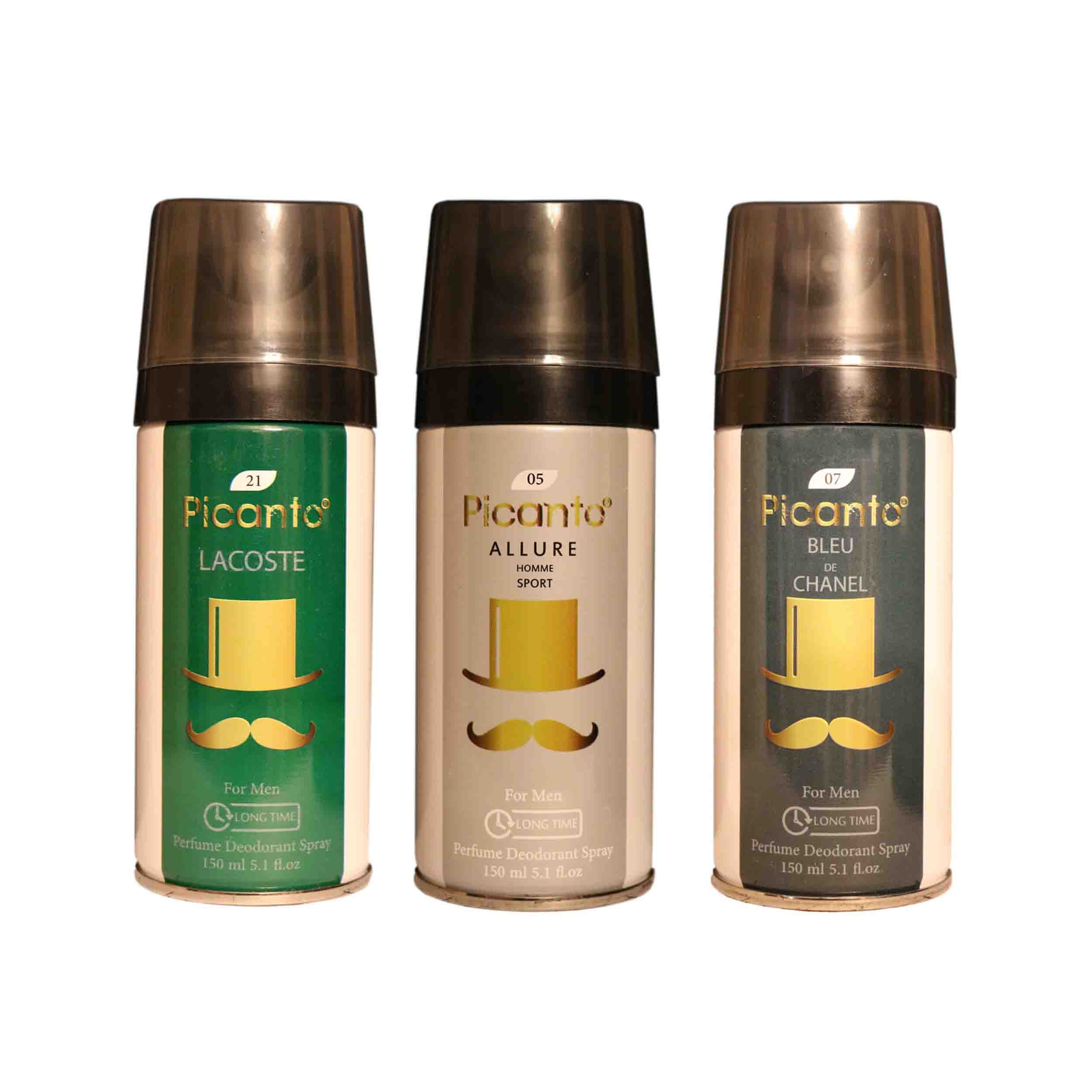 اسپری خوشبو کننده بدن مردانه پیکانتو مدل P41 حجم 150 میلی لیتر مجموعه 3 عددی