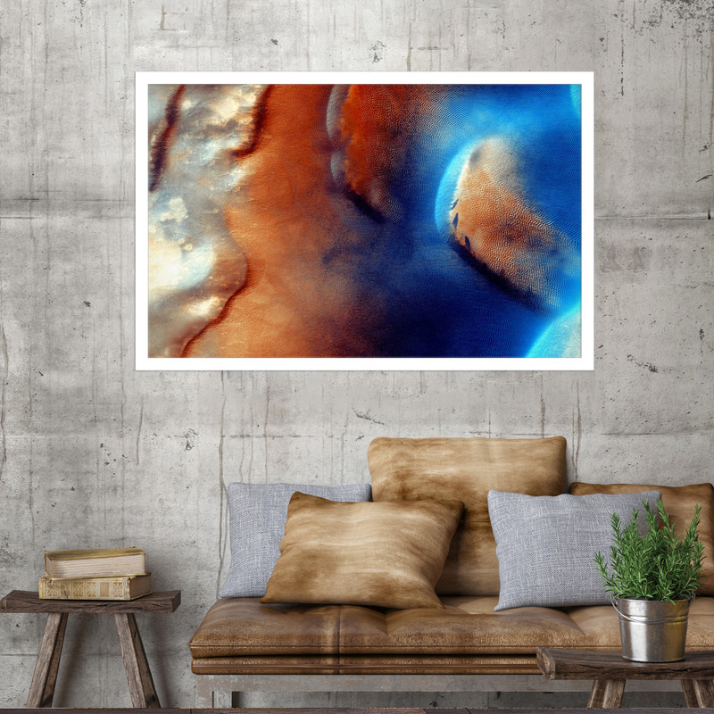 تابلو نوری بکلیت طرح فضا سطح مریخ مدل W-MO1724