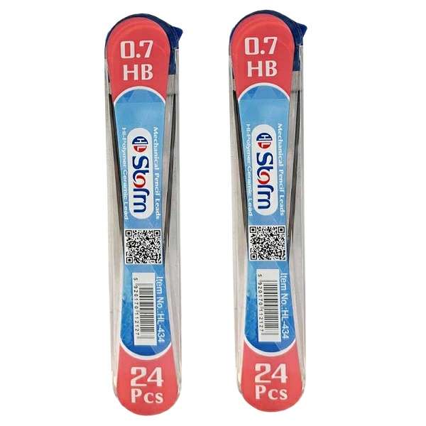 نوک مداد نوکی 0.7 میلی متری استورم مدل HL-434 بسته 2 عددی نوک مداد نوکی 0.7 میلی متری استورم مدل HL-434 بسته 2 عددی