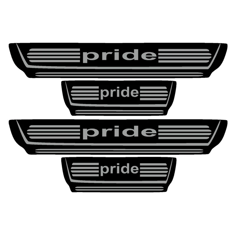 برچسب بدنه خودرو اسپرت غدیر مدل CH NO YA59 A17مناسب برای پراید بسته 4 عددی