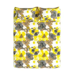 روتختی دو نفره مدل گل آبرنگی سایز 200x180 سانتی‌متر