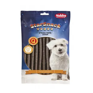 تشویقی سگ نوبی مدل sticks with tripe طعم گوشت گوسفند و سیرابی وزن 200 گرم