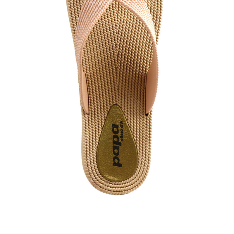 دمپایی لاانگشتی زنانه پاپا مدل ترمه پلاس کد 78