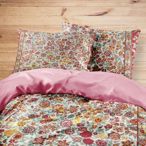 سرویس روتختی مدوپد طرح قالیچه بیجار مدرن هزارگل مدل C-bijar-M56 یک نفره 4 تکه