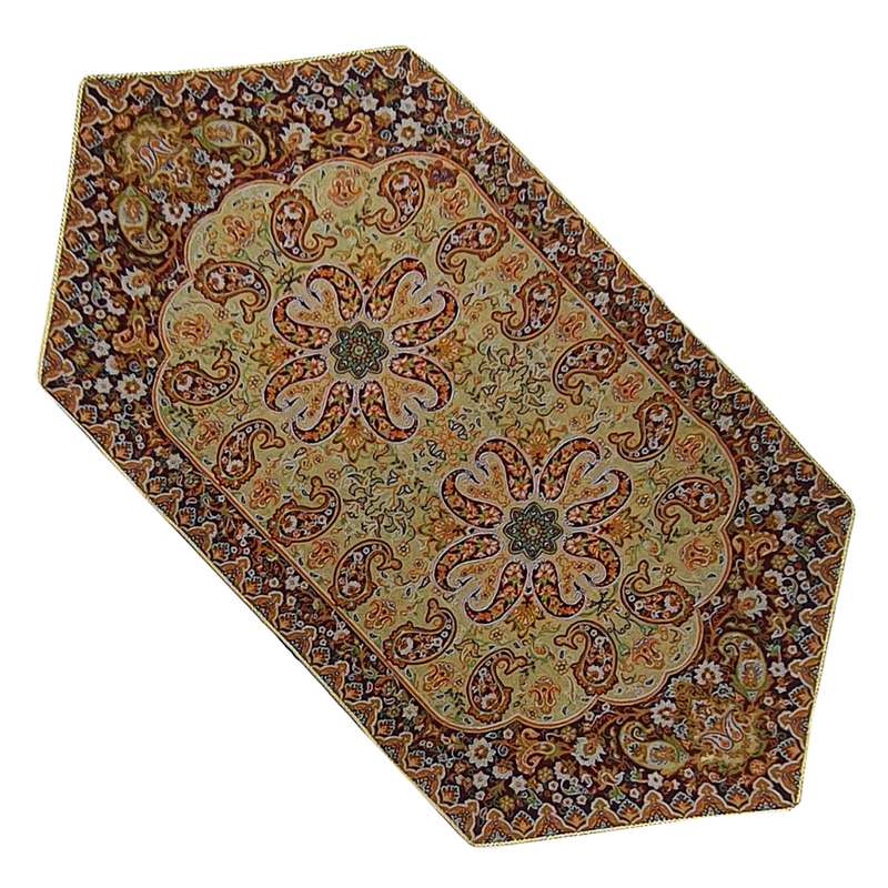 رومیزی ترمه مدل گلدیس کد MSHK1-1