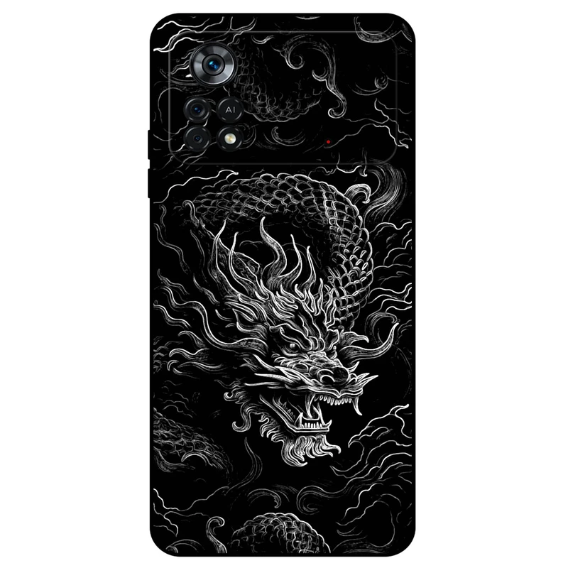 کاور مگافون طرح اژدها مدل 1897 مناسب برای گوشی موبایل شیائومی Poco X4 Pro 5G