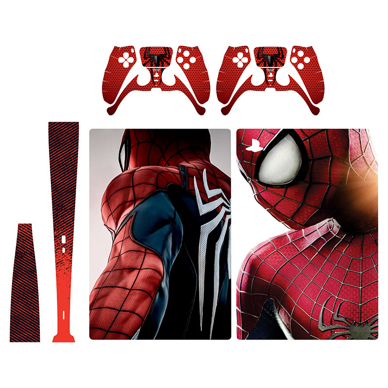 برچسب کنسول بازی پلی استیش 5 توییجین وموییجین مدل spider man 5 مجموعه 6 عددی