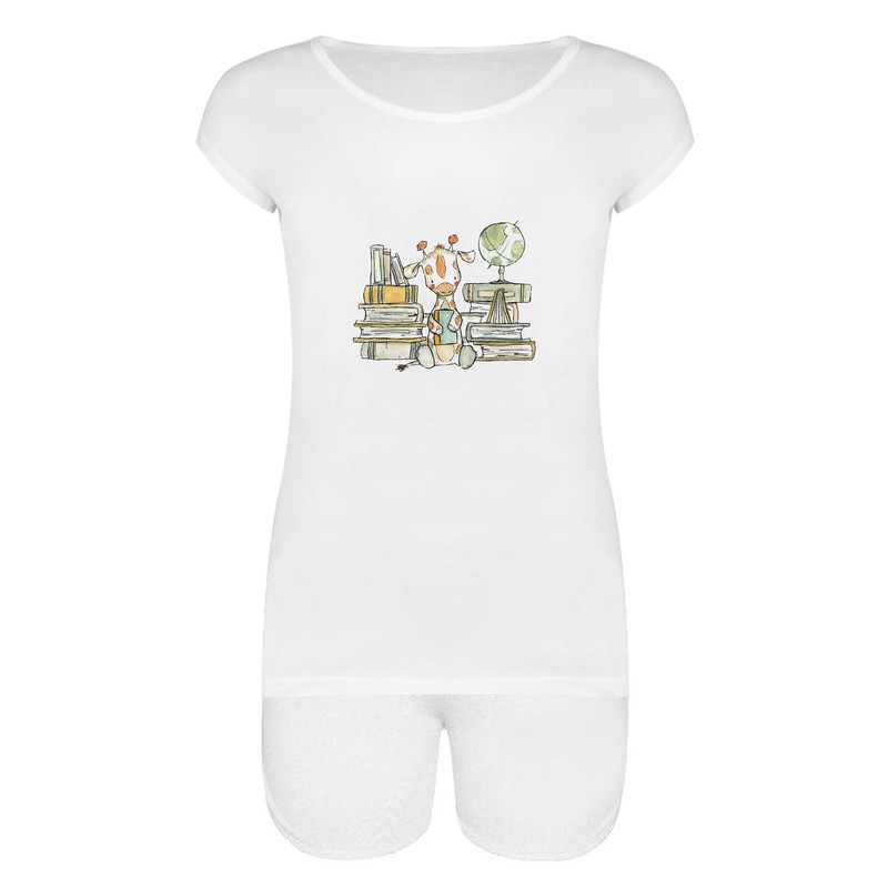 ست تی شرت و شلوارک زنانه مدل TSHSH01-16