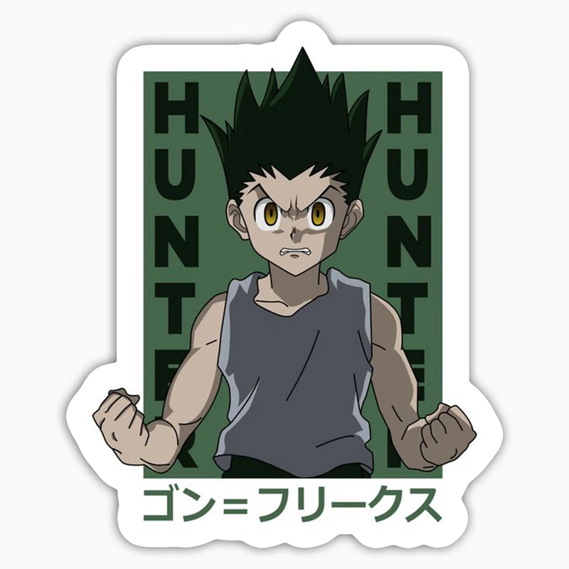 استیکر لپ تاپ و موبایل بووم طرح انیمه Hunter X Hunter مدل Gon کد BM120 
