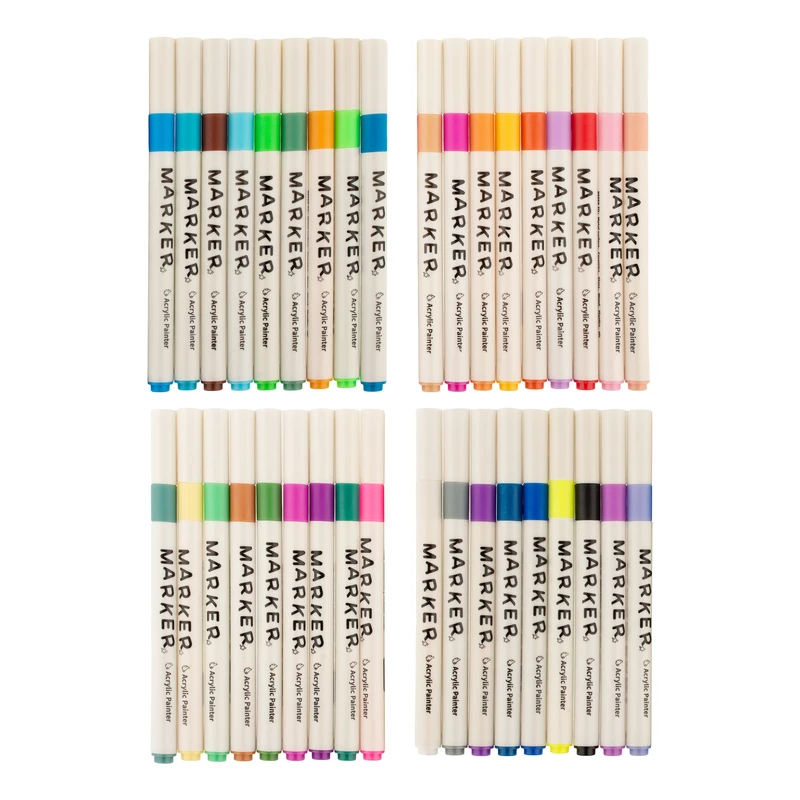 ماژیک چند منظوره مدل اکرلیک کد ZYP مجموعه 36 عددی