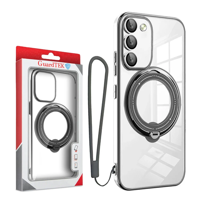کاور گاردتک آساک مدل Ring Stand Strap مناسب برای گوشی موبایل سامسونگ Galaxy A55  به همراه بند 