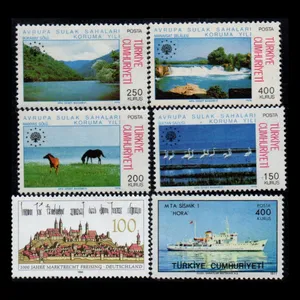 تمبر یادگاری مدل خارجی مجموعه 6 عددی 