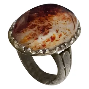 انگشتر نقره مردانه مدل عقیق حجرالسلطان کد AHS2117 